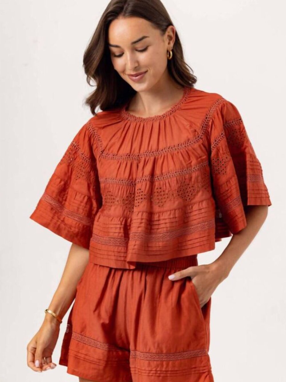 NWT We Are Sundays Essa Top - Copper Glaze